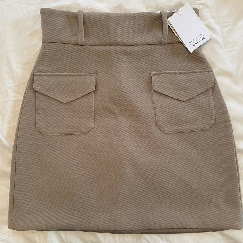 & Other Stories Beige Mini Skirt